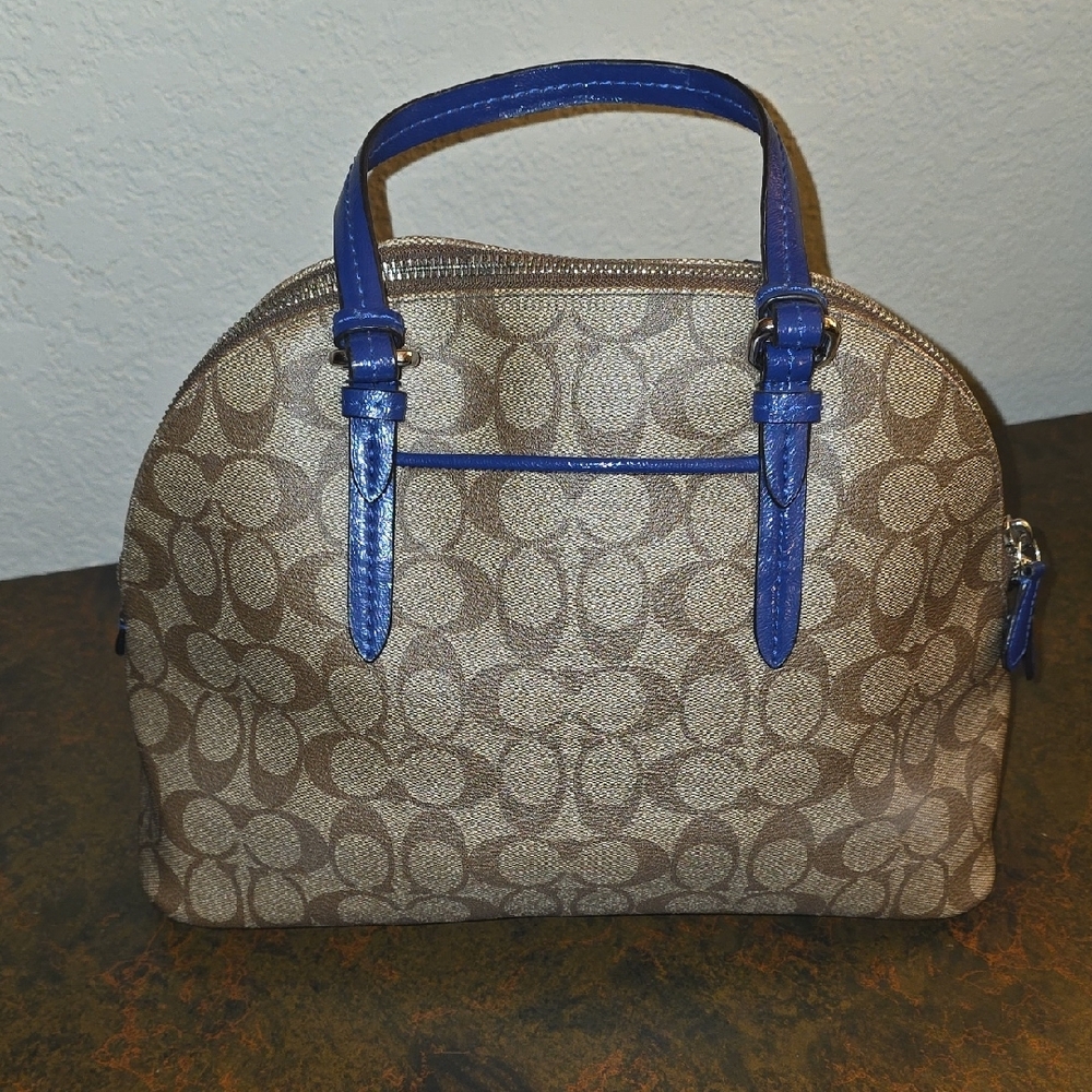 Coach Peyton Signature Cora Domed Satchel - Picture 8 of 16